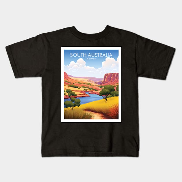 SOUTH AUSTRALIA Kids T-Shirt by MarkedArtPrints